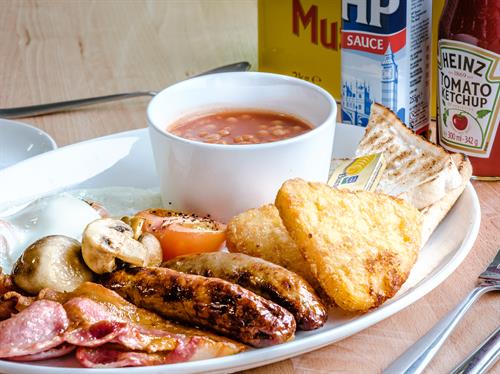 Start your day with a full English breakfast