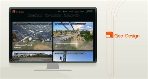 Geo-Design - bespoke WordPress development for a specialist rock-engineering consultancy.