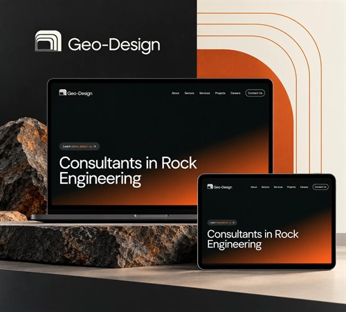 Geo-Design - brand identity developed with our specialist branding collaborator.