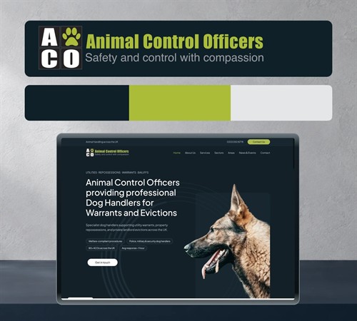 Animal Control Officers - visual styling developed around the client’s existing logo.