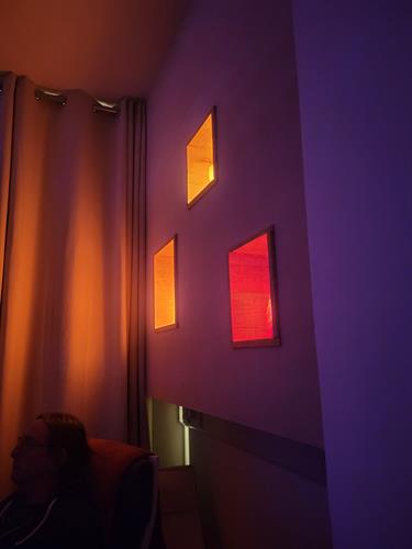 Salt Lamp Wall in Salt Room