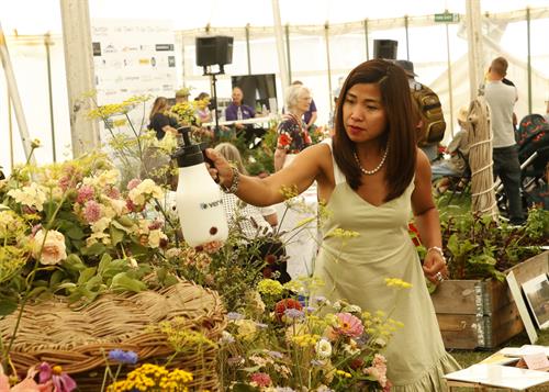 Beautiful Floral displays in our Floral Marquee