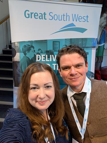 Our founders Ruth and Owen Edwards at The Great South West 2025