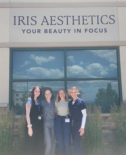 The ladies of Iris Aesthetics, Dr. Adrianna Jensen, Donna, Kallie and Kinzi. The ladies of Iris Aesthetics, Dr. Adrianna Jensen, Donna, Kallie and Kinzi.