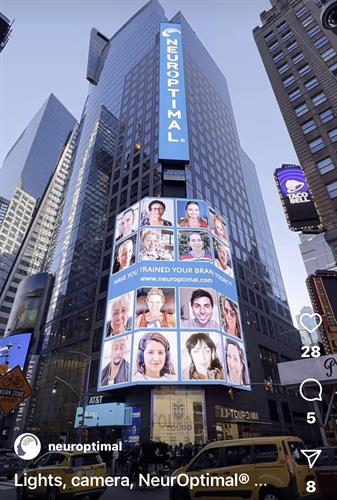 NeurOptimal® Lights up Times Square | March 2023