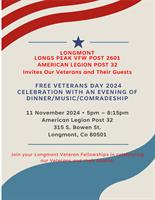 Veterans Day Celebration and Dinner