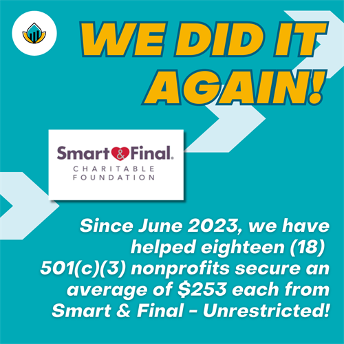 Smart & Final Grant Track Record