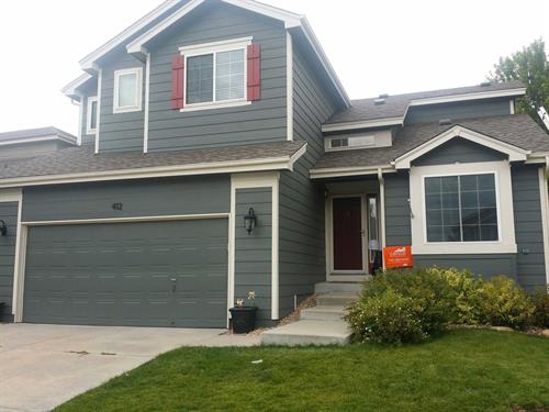 Completed roofing project.