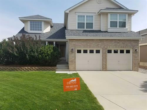 Completed roofing project.