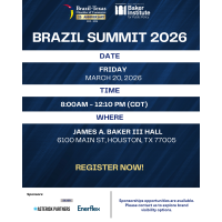 Brazil Summit 2026 in partnership with Rice's Baker Institute for Public Policy