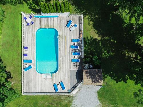 One of our two outdoor pools
