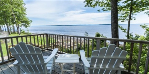 Water view from one of our Oceanfront Cottage Decks