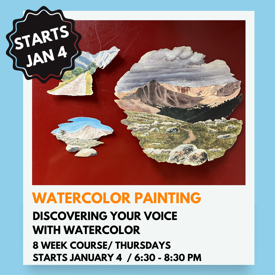 Watercolor for Beginners- Landscape, Viva Fall River Pop Up, February 8  2024