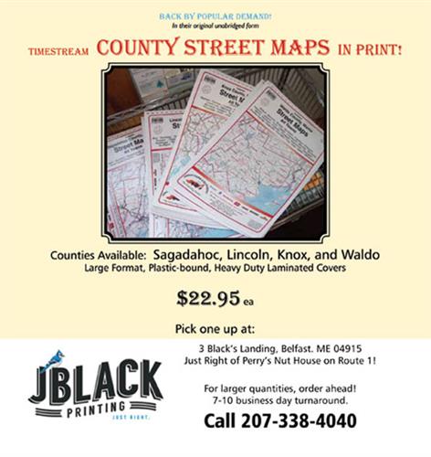 County/Town Map Books for Waldo, Knox, Lincoln and Sagadahoc!