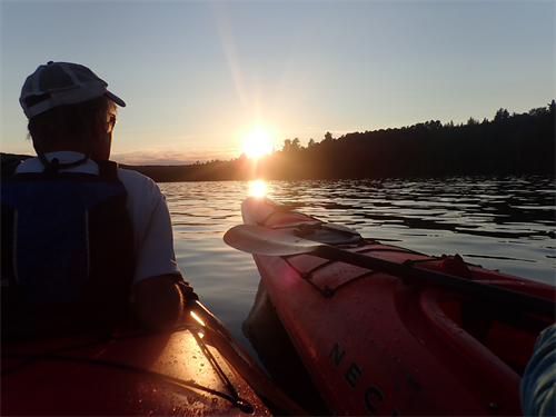 Sunset paddle, Rangeley Lake