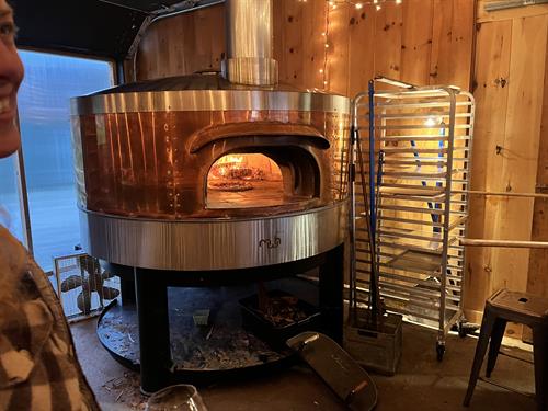our wood fired pizza oven