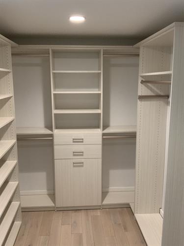 Walk-in closet with room for everything.