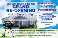 Grand Re-Opening and Ribbon Cutting, Waldo Community Center