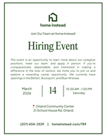 Home Instead | Hiring Event