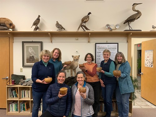 Gourd Bowl with Pine rim Workshop