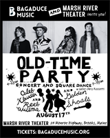 Old-Time Party: Concert & Square Dance at Marsh River Theater, Brooks