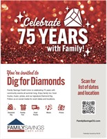 75th Anniversary Diamond Dig