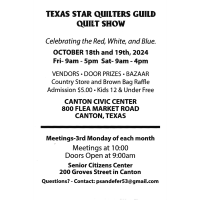 Texas Star Quilters Guild Quilt Show
