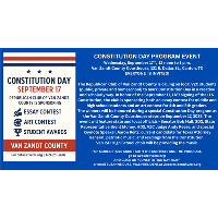 Constitution Day 2025 - September 17th at the VZC Courthouse