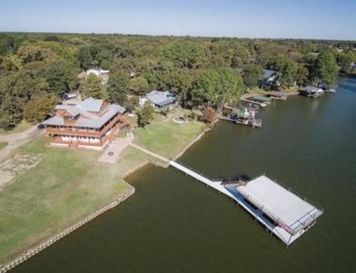 Ariel view of Fortner Pointe-over 300 feet of private waterfront