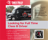 CDL Class B Drivers - Full and Part Time