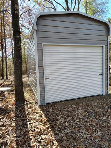 12x20x10 Garage Regular roof style all horizontal 