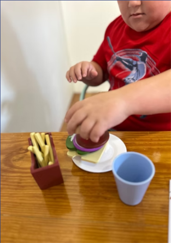 Yummy pretend food to serve