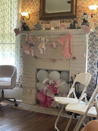 Great for showers, parties, small reunions and business meetings