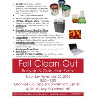 Fall Clean Out Recycle & Collection Event