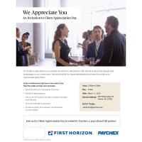 Client Appreciation Day - First Horizon and Paychex