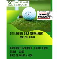 Granville County Crimestopper's Golf Tournament at South Granville Country Club