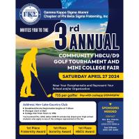 3rd Annual Community HBCU/D9 Golf Tournament and Mini College Fair