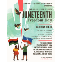 2nd Annual Granville County Juneteenth Freedom Day