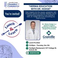 Lunch & Learn - Hernia Education with Dr. Hodge