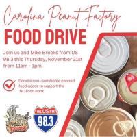 Carolina Peanut Factory Food Drive ! US 98.3