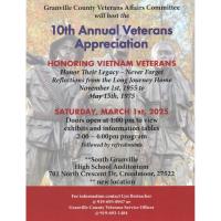 10th Annual Veterans Appreciation - Honoring Vietnam Veterans