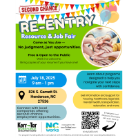 Second Chance Re-Entry Resource and Job Fair