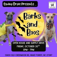 Barks and Boos Open House & Supply Drive