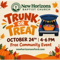 New Horizons Baptist Trunk or Treat