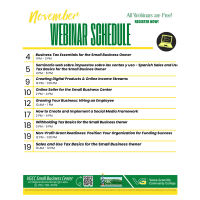 VGCC November Webinars