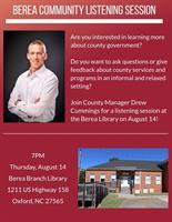 Berea Community Listening Session - Drew Cummings