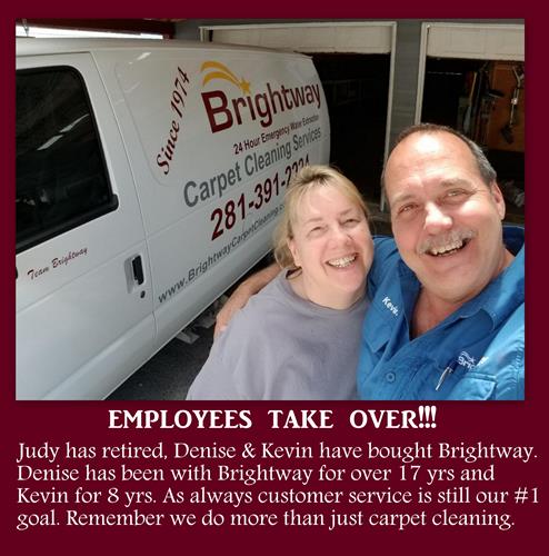 Denise & Kevin-owners of Brightway Carpet Cleaning