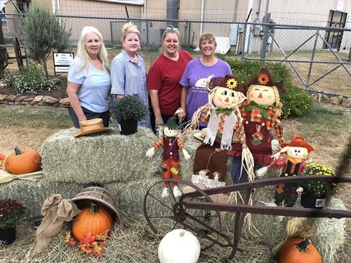 Club members decorated the Colorado County Fair Entrance