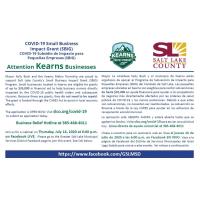 Salt Lake County COVID-19 Small Business Impact Grant Bilingual Q&A Webinar
