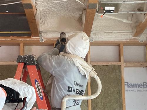 Air Sealing & Insulation in One Application